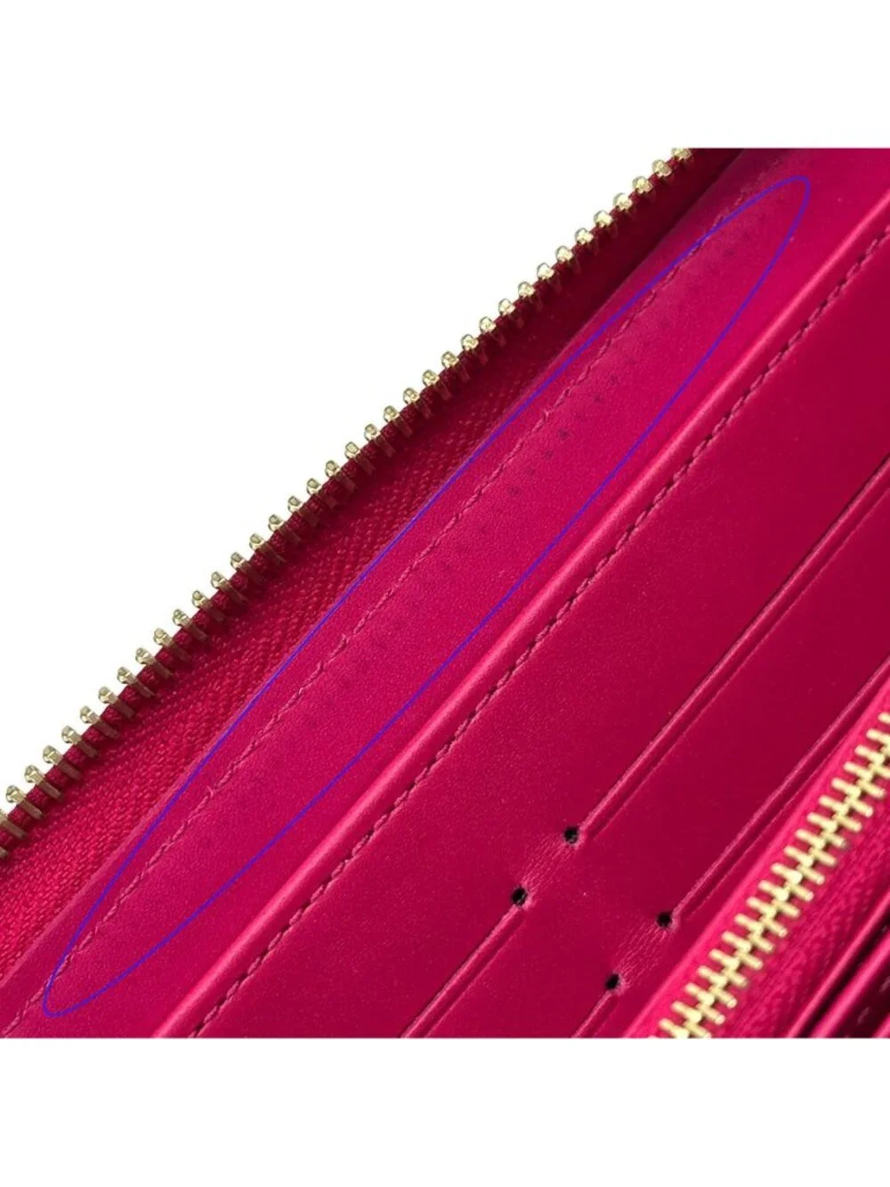 Louis Vuitton Wallet Monogram Ikat Flower Vernis Zippy Rose Indien Pink